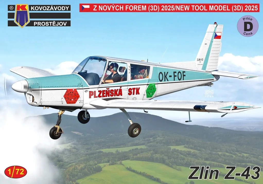 1/72 Zlín Z-43 (4x camo)