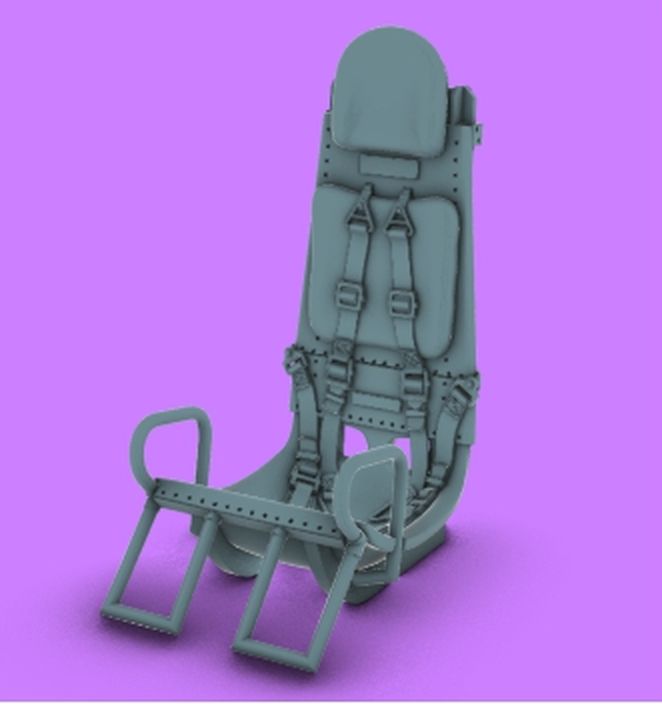 1/48 He 162 seat (TAM) 3D-Printed