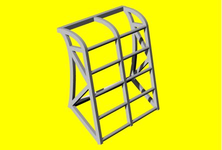 1/72 Access ladder for MB-326 (3D-Printed)