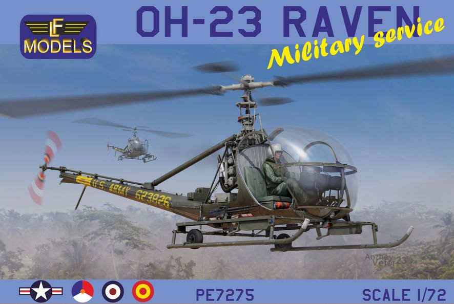 1/72 OH-23 Raven Military Service (6x camo)
