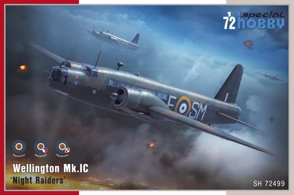 1/72 Wellington Mk.IC 'Night Raiders' (5x camo)