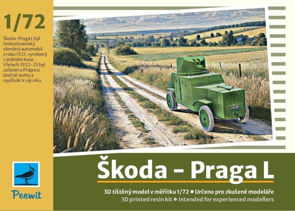 1/72 Škoda - Praga L (3D printed resin kit)