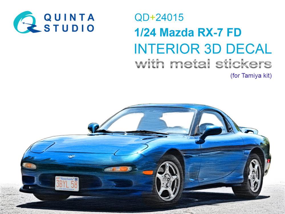1/24 Mazda RX-7FD 3D-Print.&col.interior (TAM)