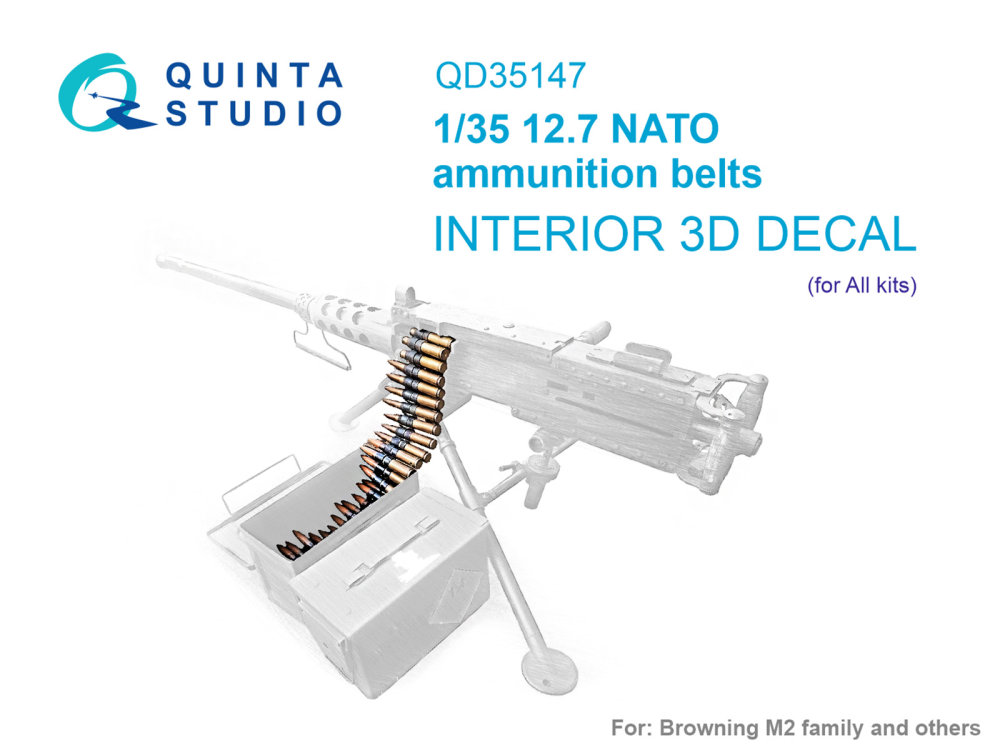 1/35 NATO 12.7 ammunition belts (All kits) 