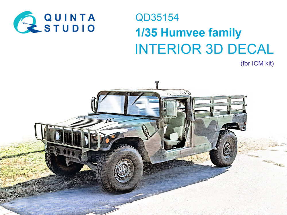 1/35 Humvee family 3D-Print.&col.interior (ICM)