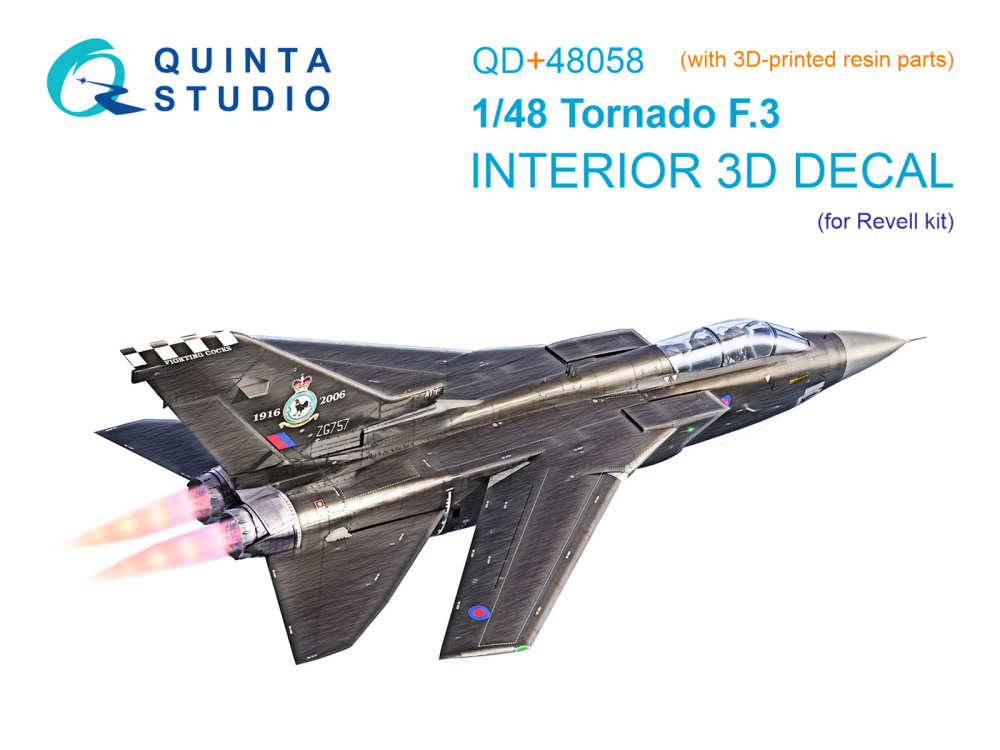 1/48 Tornado F.3 3D-Print.&col.Interior (REV)