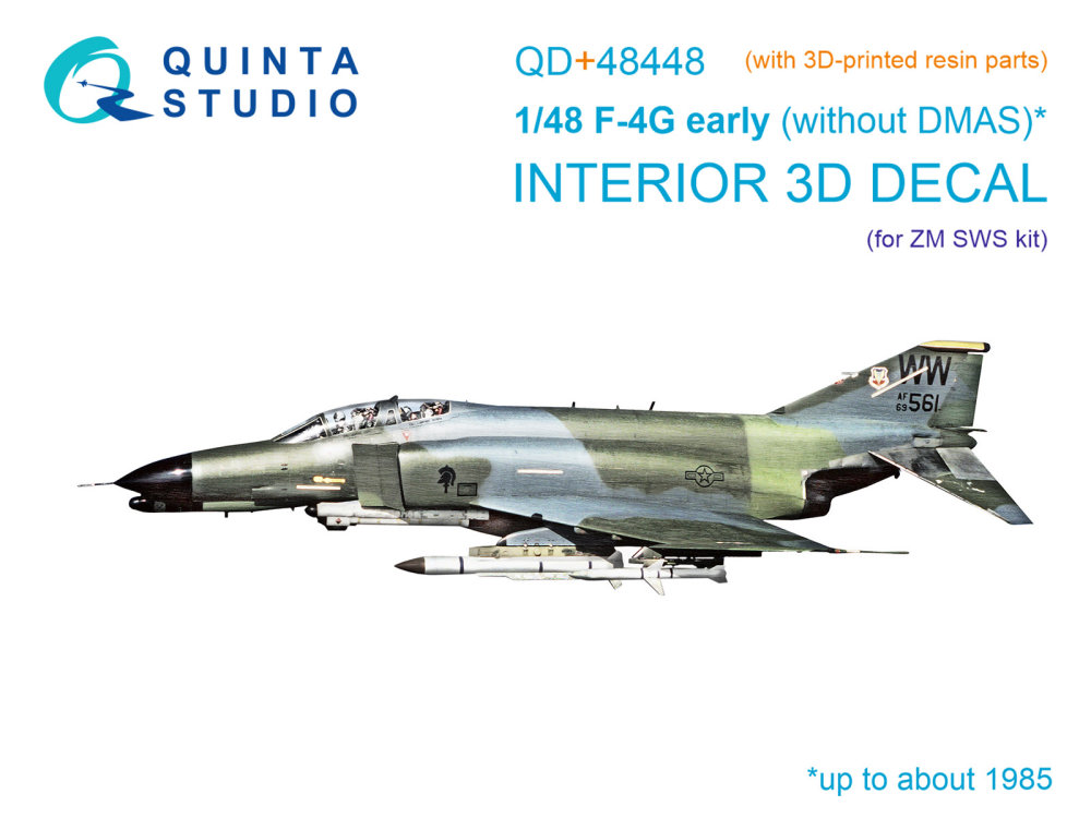 1/48 F-4G early 3D-Print.&col.Interior (ZOUKEI M.)