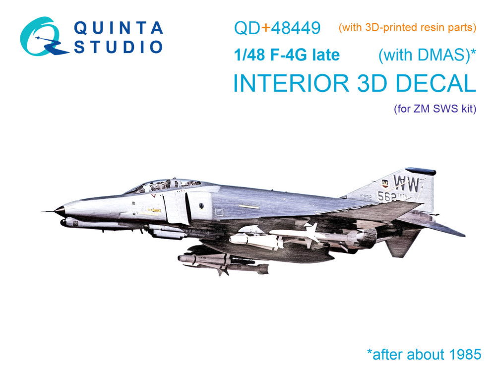 1/48 F-4G late 3D-Print.&col.Interior (ZOUKEI M.)