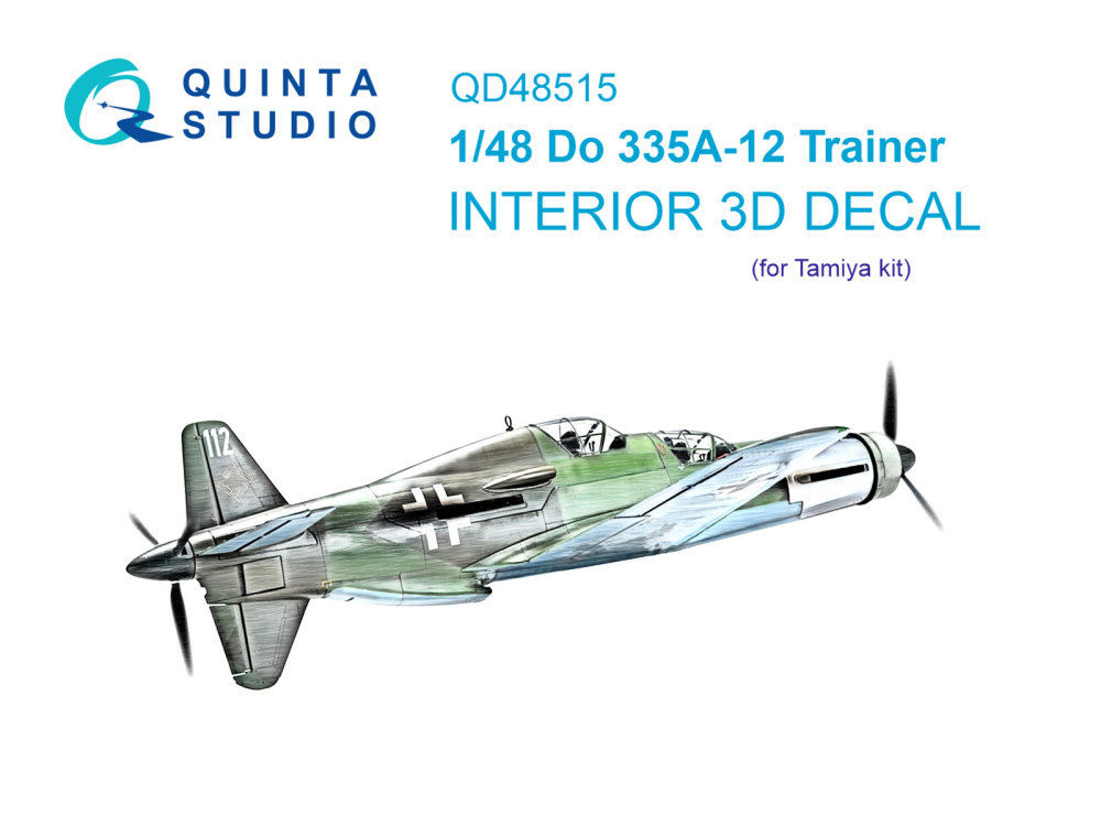 1/48 Do 335A-12 Trainer 3D-Print.&col.Inter. (TAM)