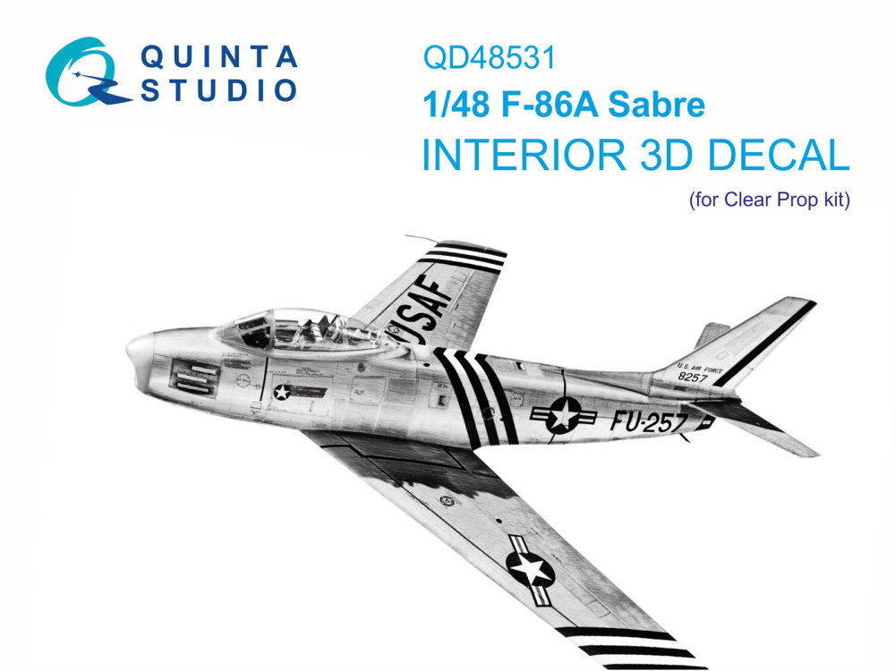 1/48 F-86A Sabre 3D-Print.&col.Interior (CL.PROP)