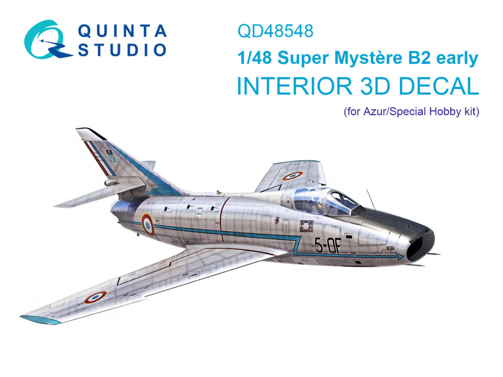 1/48 Super Mystere B2 Early 3D-Print.&col.Interior