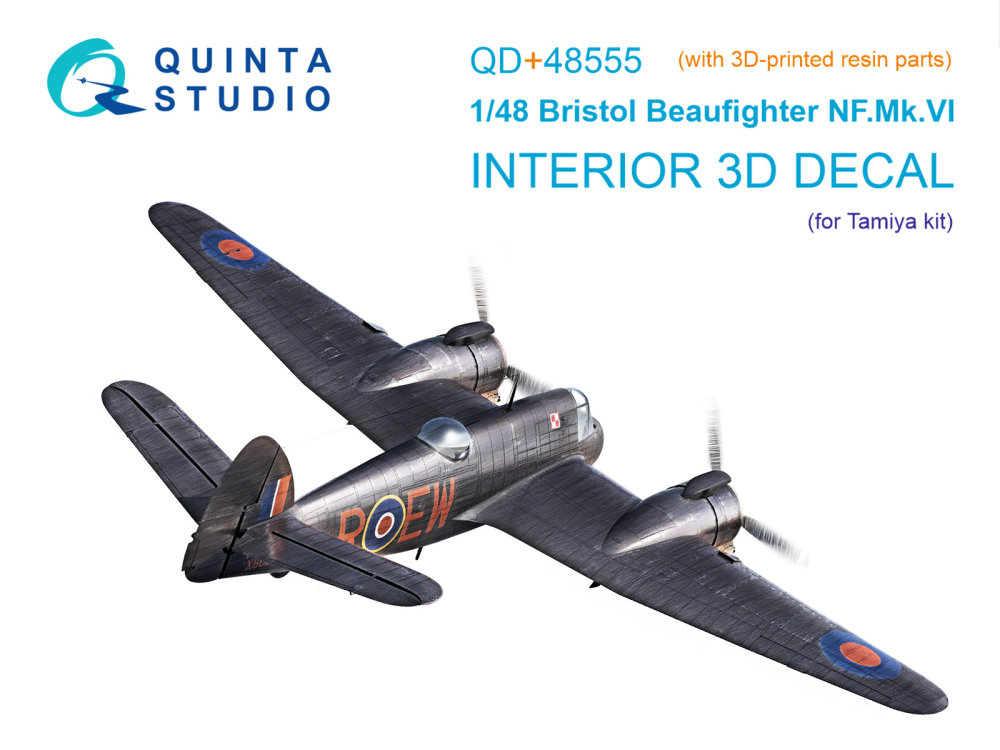 1/48 Bristol Beaufighter NF.Mk.VI 3D-Pr.&col.Int.