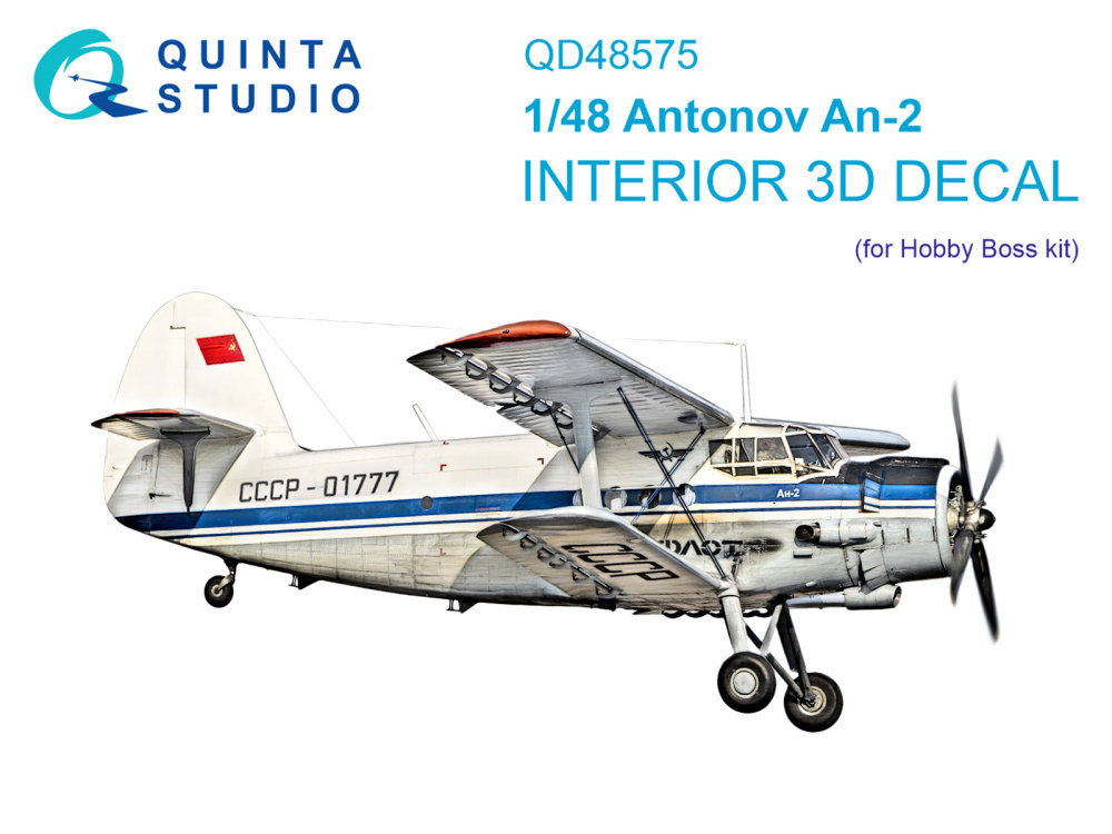 1/48 Antonov An-2 Colt 3D&col.interior (HOBBYB)