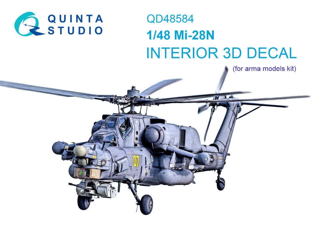 1/48 Mi-28 3D-Print.&col.interior (ARMA M.)