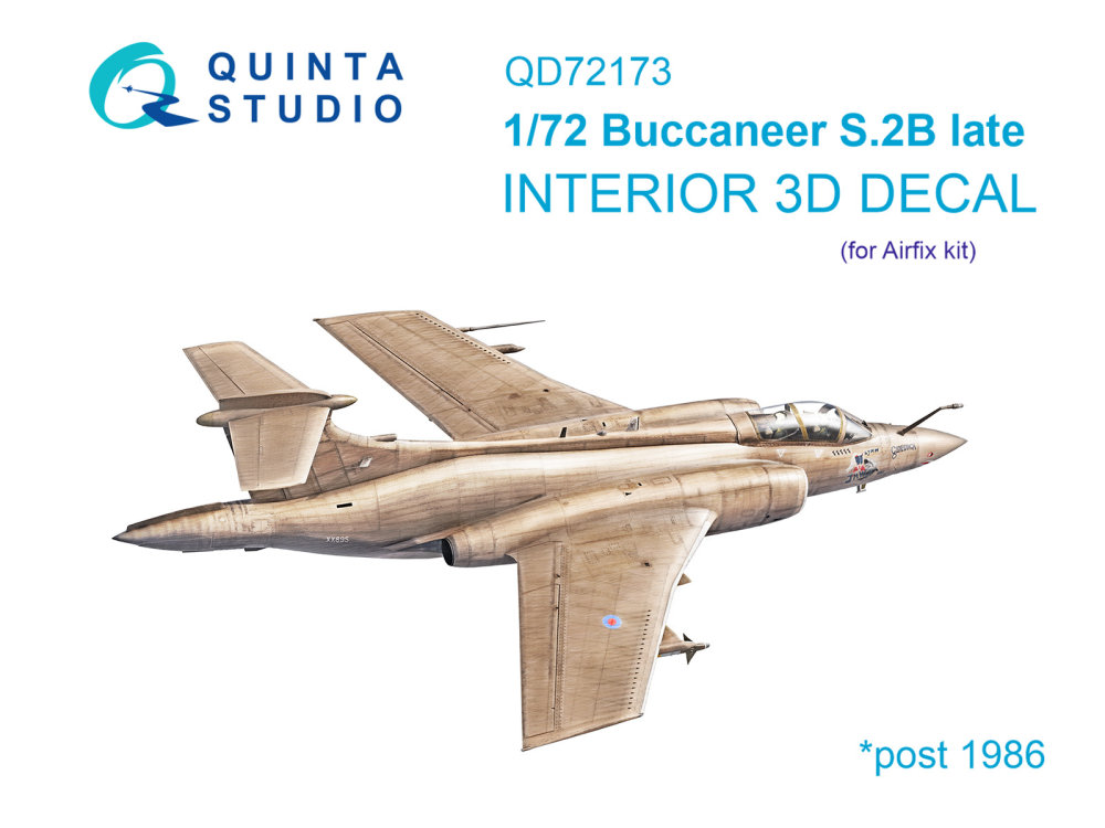 1/72 Blackburn Buccanneer S.2B Late 3D-Print.&col.
