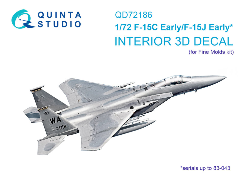 1/72 F-15C Early/J Early 3D-Print.&col.Interior