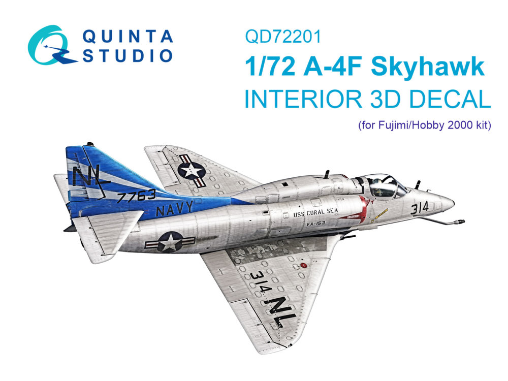 1/72 A-4F 3D-Print.&col.interior (FUJI/H.2000)