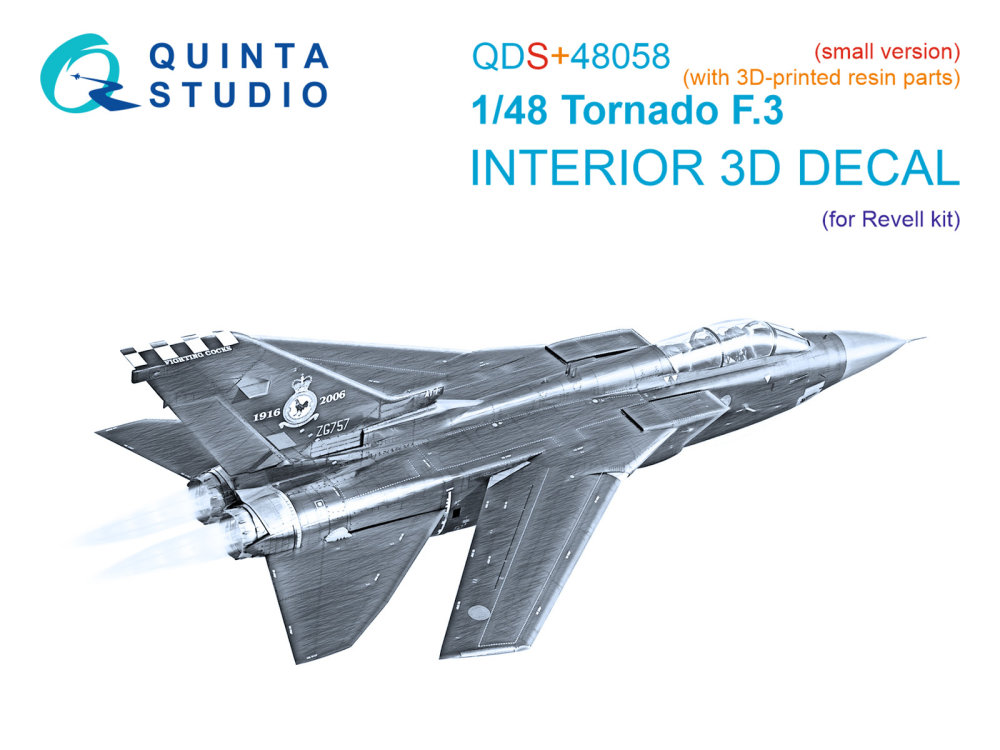 1/48 Tornado F.3 3D-Print.&col.Inter. (REV) SMALL