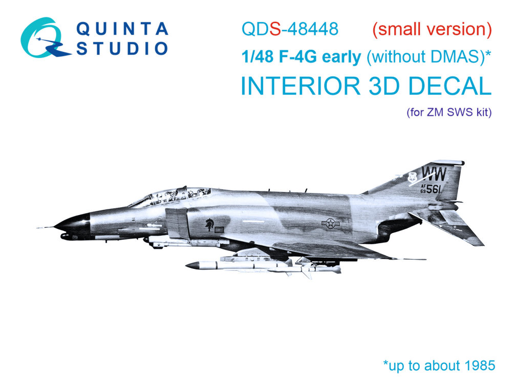 1/48 F-4G early 3D-Print.&col.Interior (ZOUKEI M.)