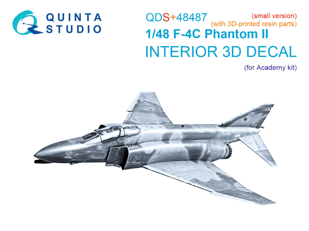 1/48 F-4C Phantom II 3D-Print.&col.Interior (ACAD)
