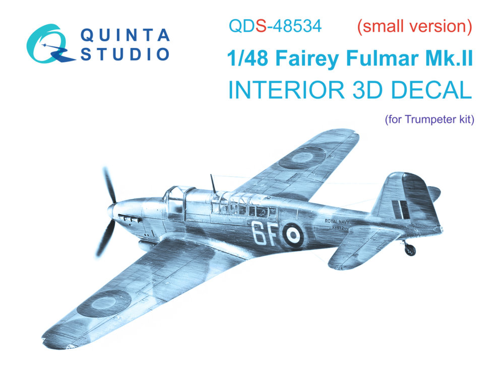 1/48 Fairey Fulmar Mk.II 3D-Print.&col.Interior