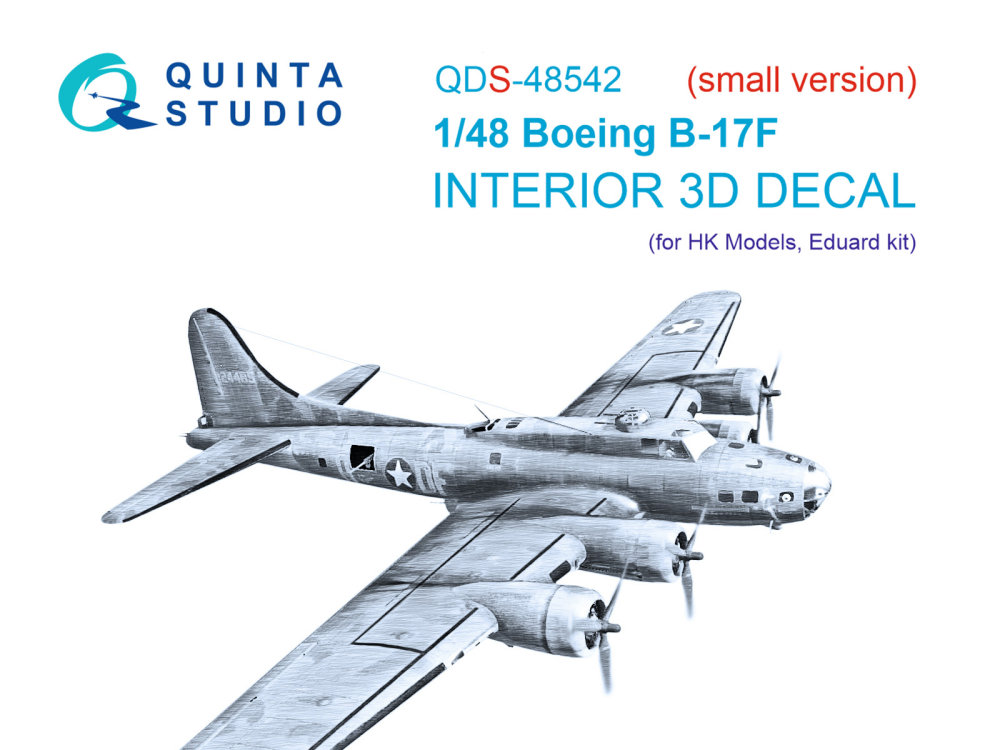 1/48 Boeing B-17F 3D-Print.&col.Interior (HKM/EDU)