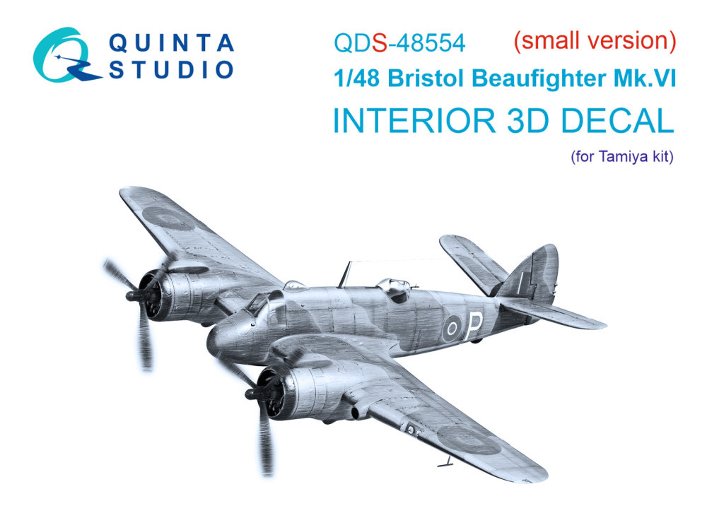 1/48 Br.Beaufighter Mk.VI 3D-Print.&col.Interior