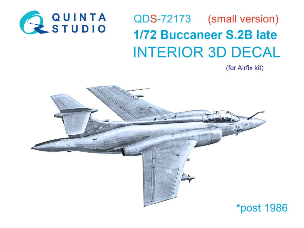 1/72 Bl.Buccanneer S.2B Late 3D-Print.&col.Inter.