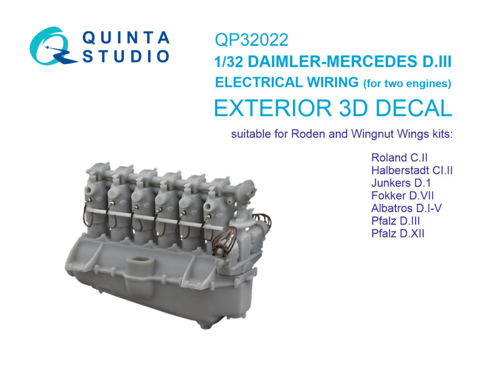 1/32 DAIMLER-MERCEDES D.III Electric. wiring (WNW)