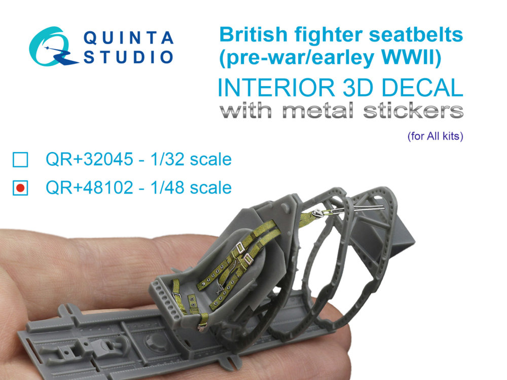 1/48 British Fighter seatbelts pre-war/early WWII