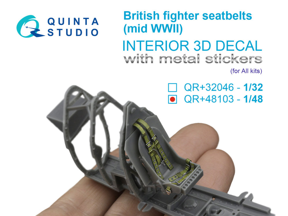 1/48 British Fighter Seatbelts (mid WWII)