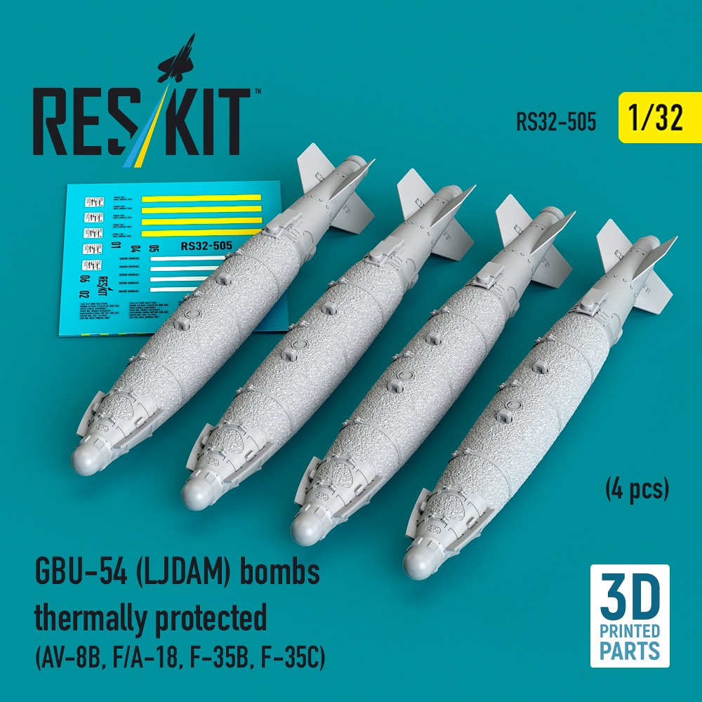 1/32 GBU-54 (LJDAM) bombs thermally prot. (4 pcs)