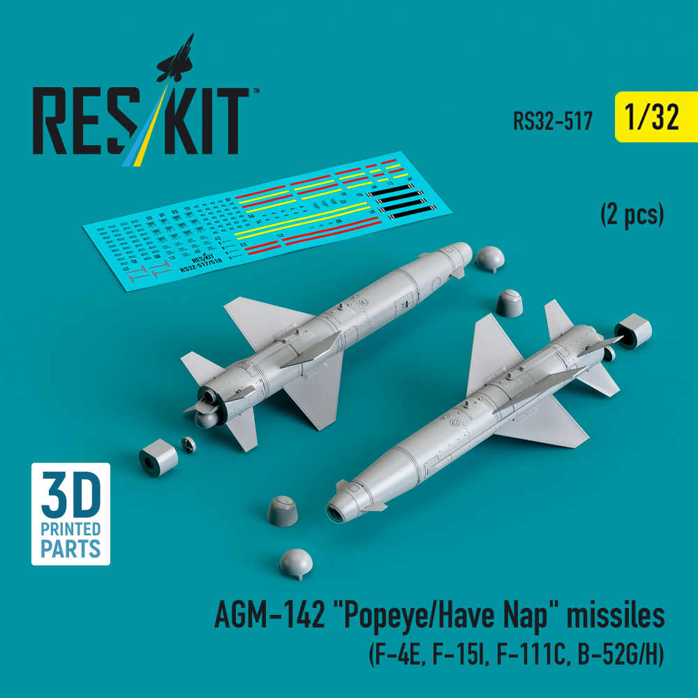 1/32 AGM-142 'Popeye/Have Nap' missiles (2 pcs.)