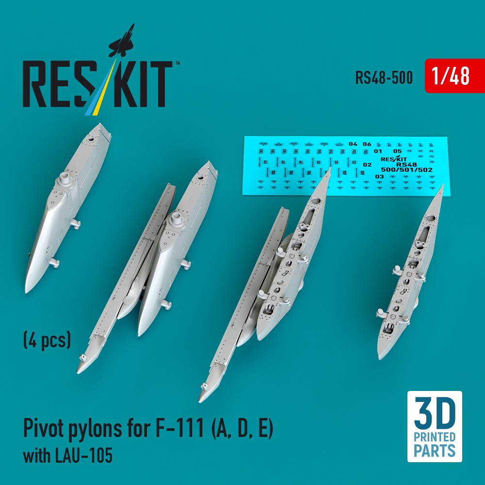 1/48 Pivot pylons for F-111 (A, D, E) w/ LAU-105
