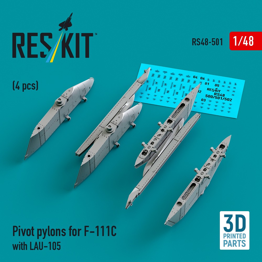 1/48 Pivot pylons for F-111C w/ LAU-105 (4 pcs.)