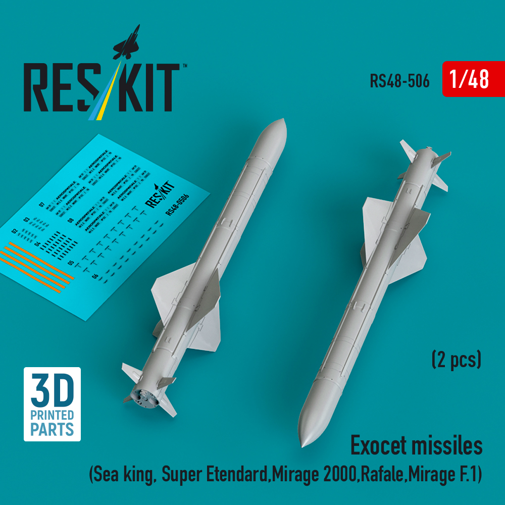 1/48 Exocet missiles (2 pcs.) 