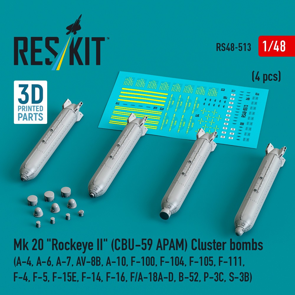 1/48 Mk 20 'Rockeye II' (CBU-59 APAM) Cluster bomb