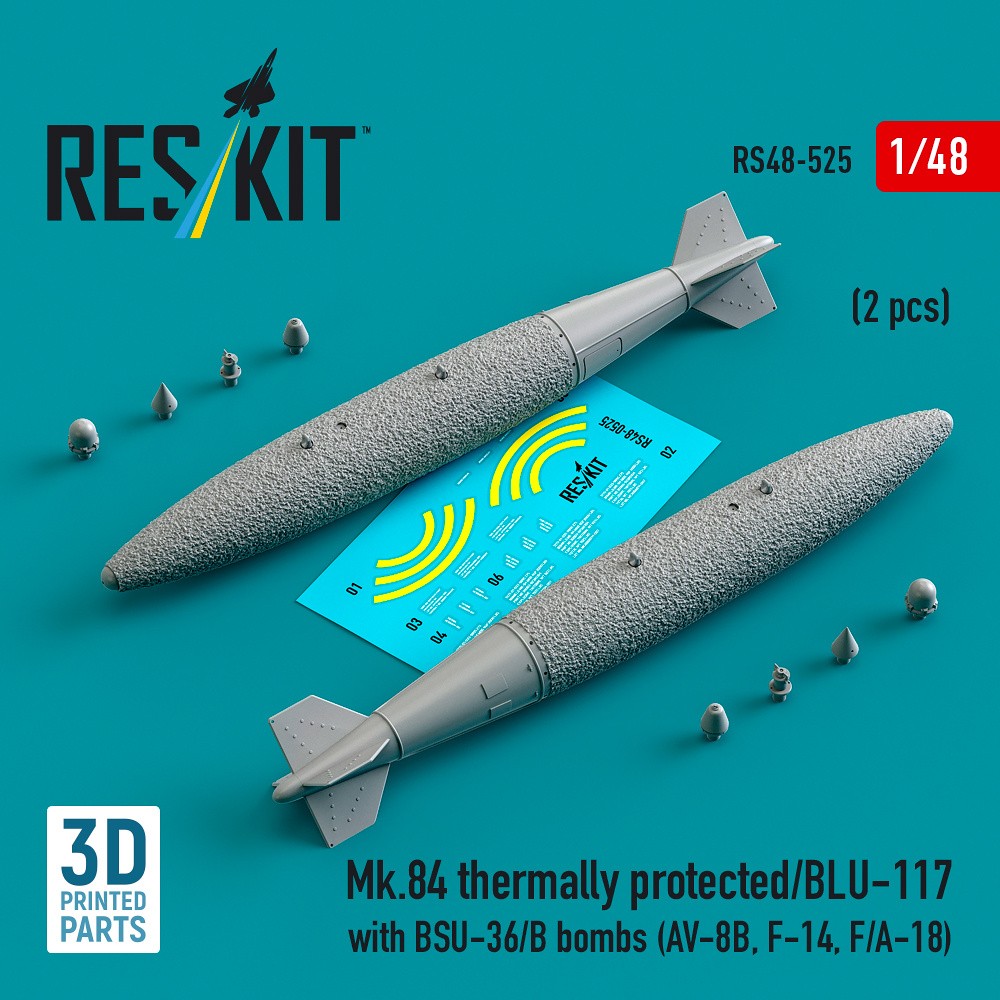 1/48 Mk.84 therm.prot./BLU-117 w/ BSU-36/B bombs