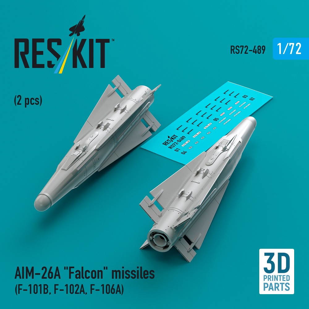 1/72 AIM-26A 'Falcon' missiles (2 pcs.)