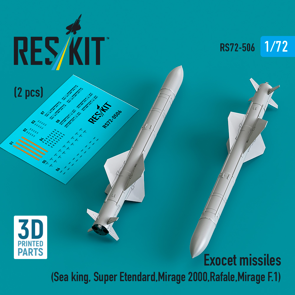 1/72 Exocet missiles (2 pcs.)