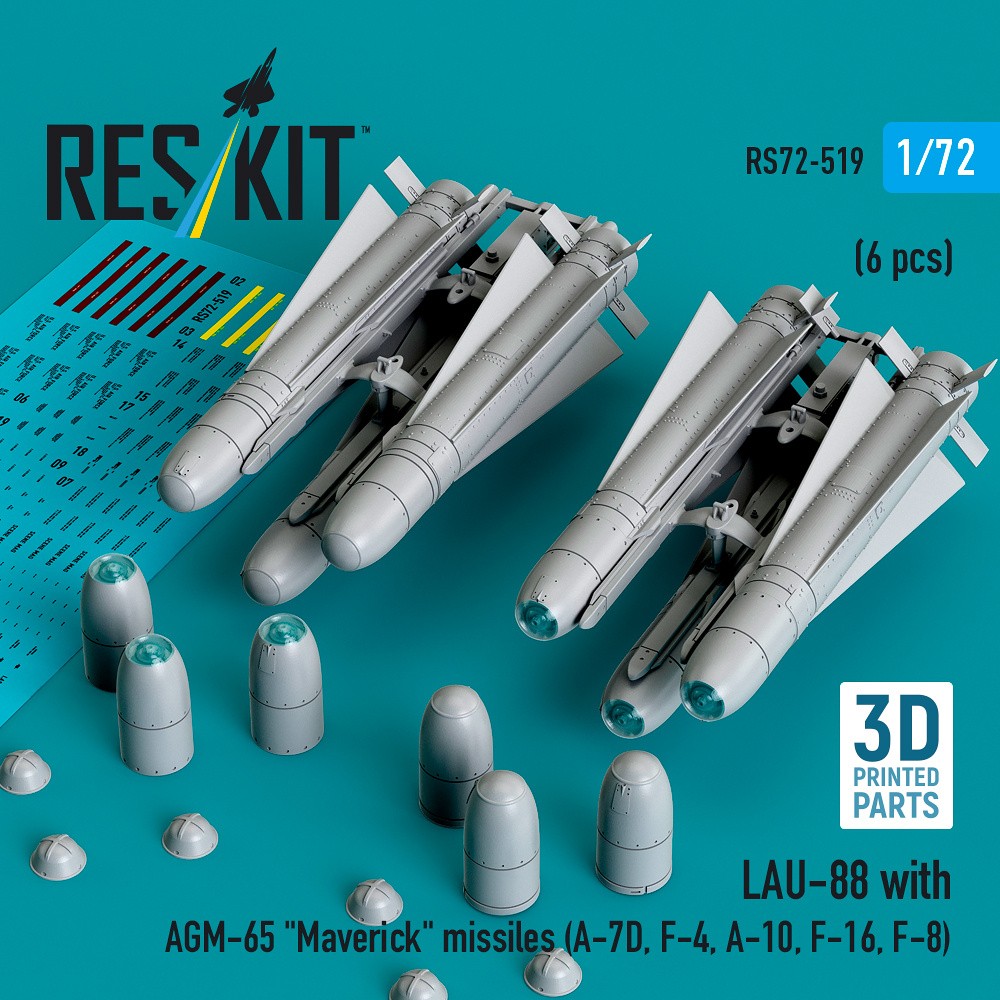 1/72 LAU-88 with AGM-65 'Maverick' (2 pcs.)
