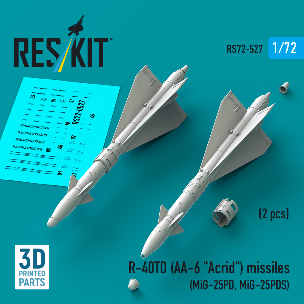 1/72 R-40TD (AA-6 'Acrid') missiles (2 pcs.)