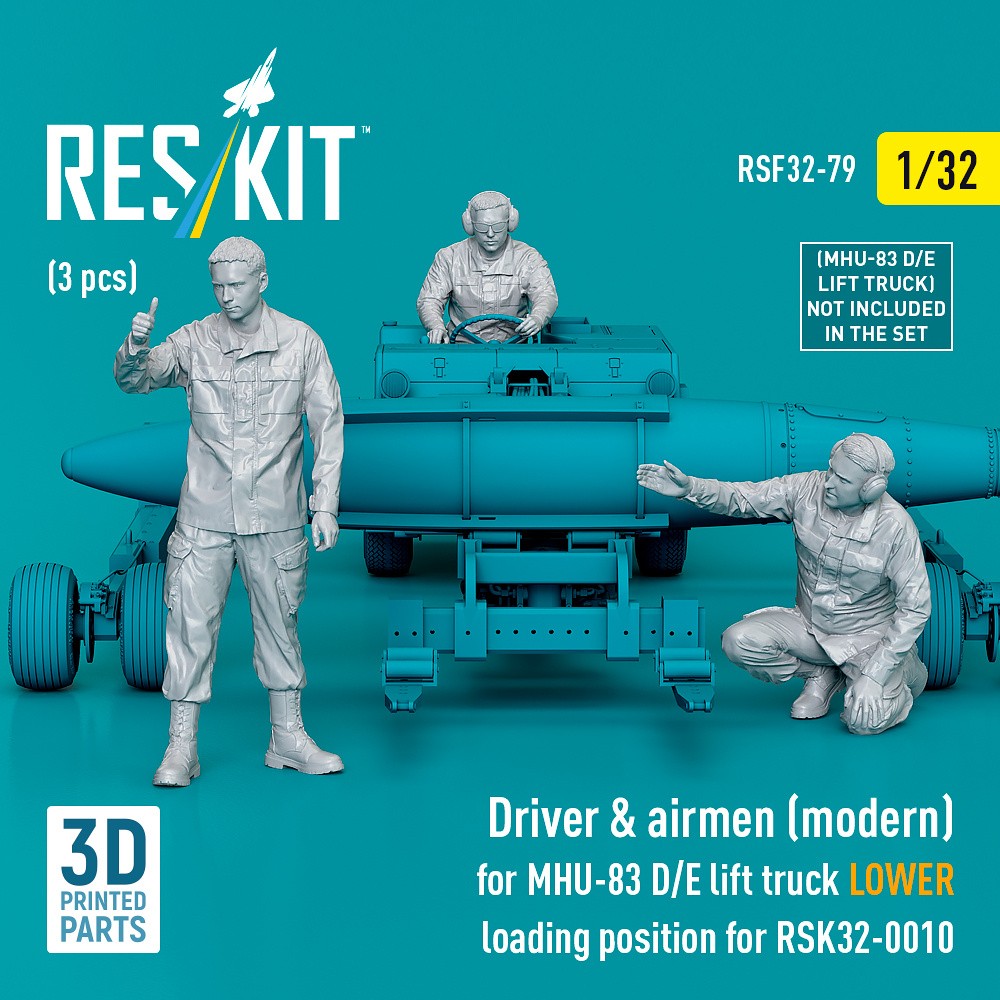 1/32 Driver & airmen (modern) (for RSK32-0010)