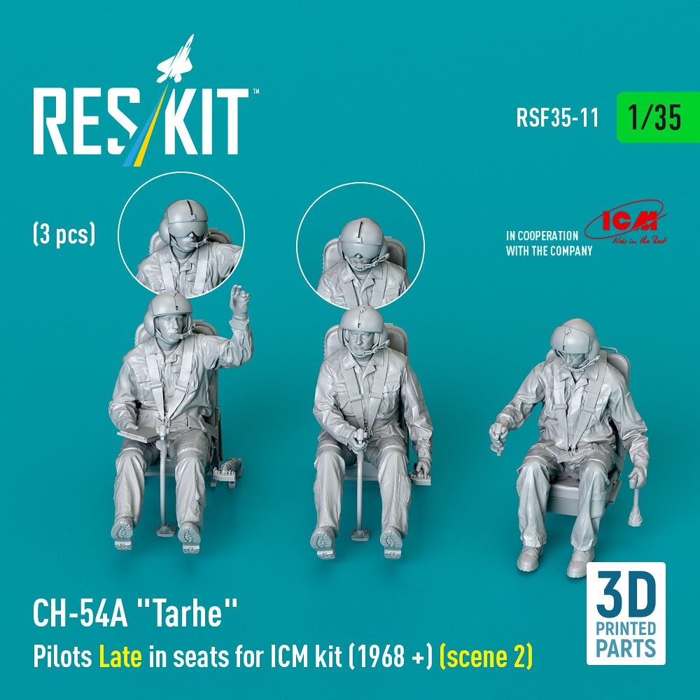 1/35 CH-54A 'Tarhe' Pilots Late 1968+ (3 pcs.)