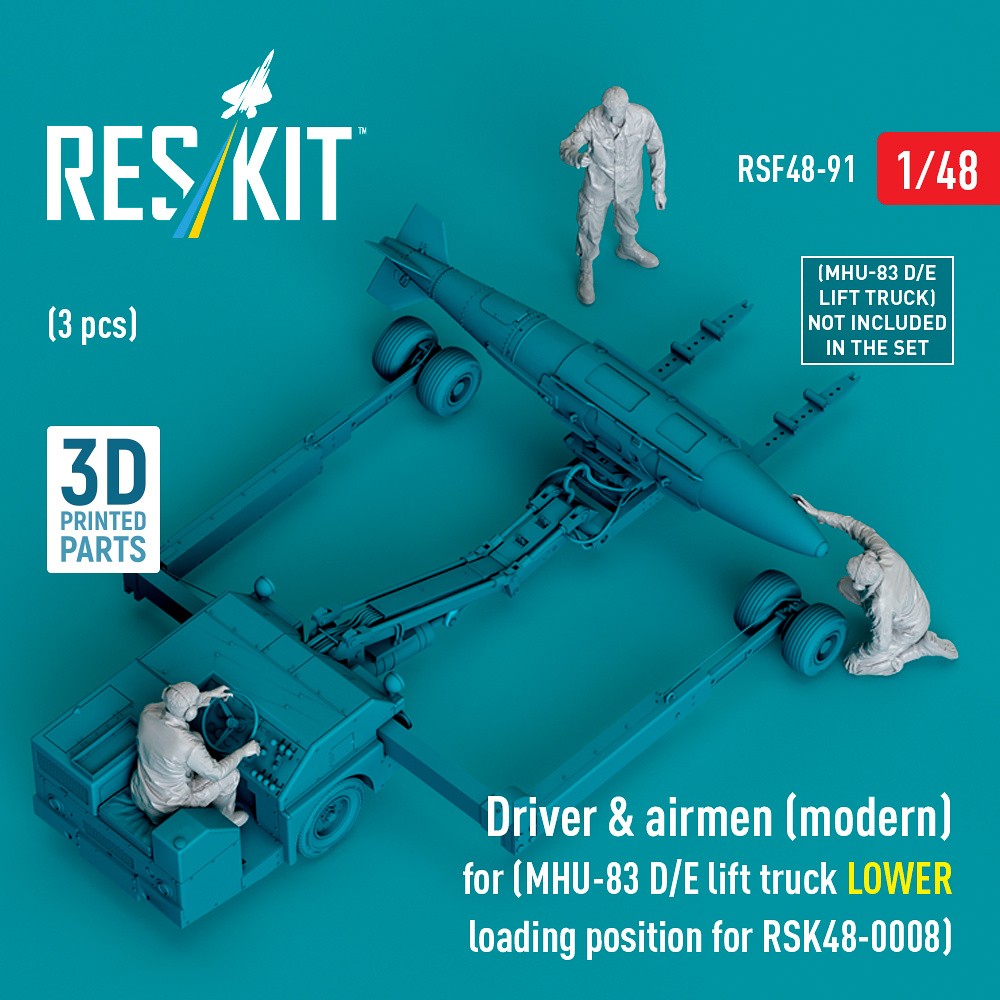 1/48 Driver & airmen (modern) (for RSK48-0008)