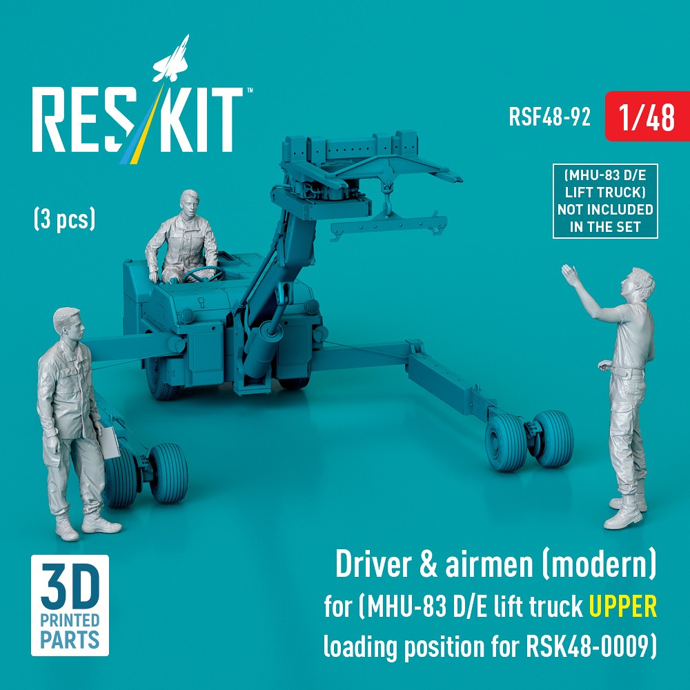 1/48 Driver & airmen (modern) (for RSK48-0009)