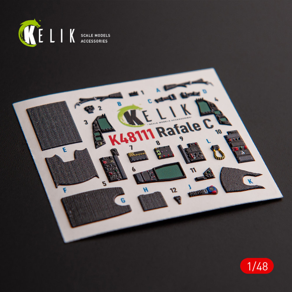 1/48 Rafale C - interior 3D decal (ACAD/REV)