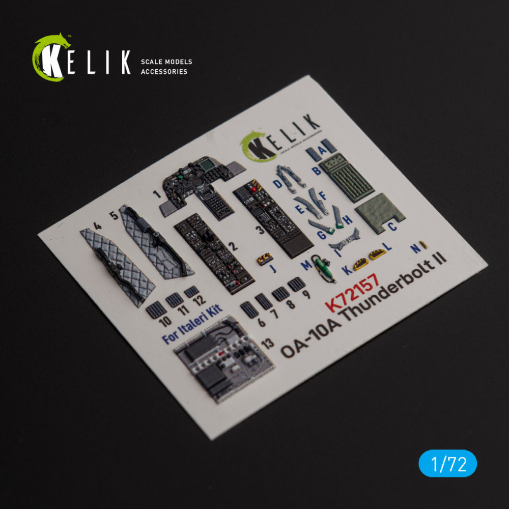 1/72 OA-10A 'Thunderbolt' interior 3D decal (ITAL)