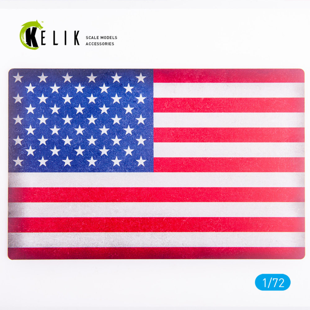 1/72 USA Flag Base Acrylic 3 mm (280x180) 