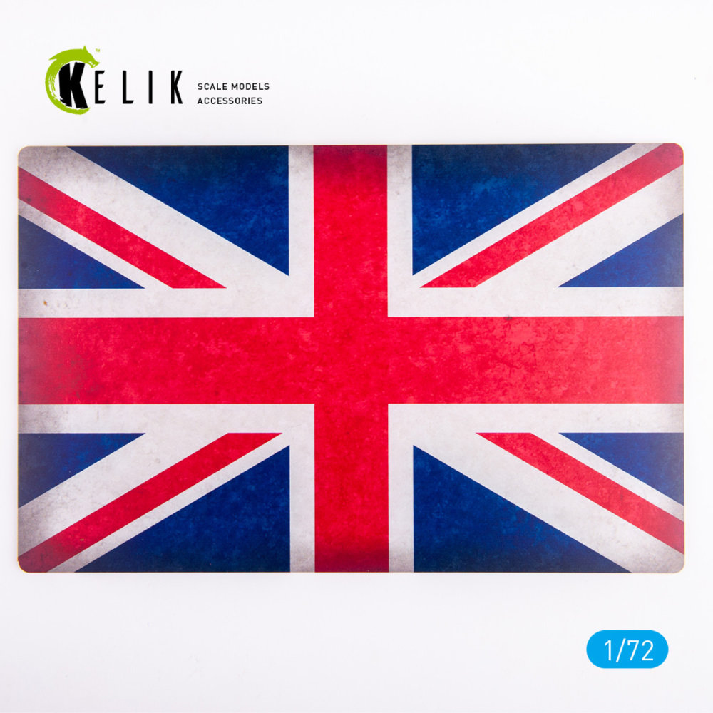 1/72 Great Britain Flag Base Acrylic 3mm (280x180)